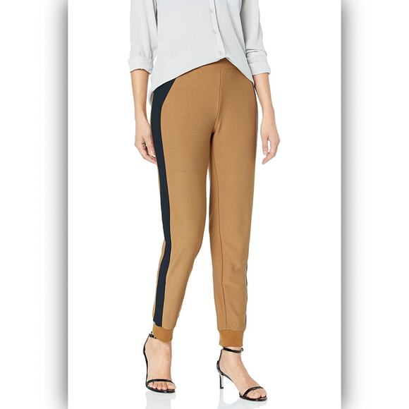 Lyssé Claudia Crepe Jogger Pants Side Stripe Black NWT Women's Size Small - Picture 12 of 12